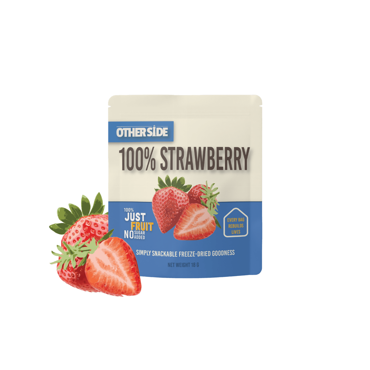 6 Pack: Freeze - Dried Strawberry - Other Side Goodies