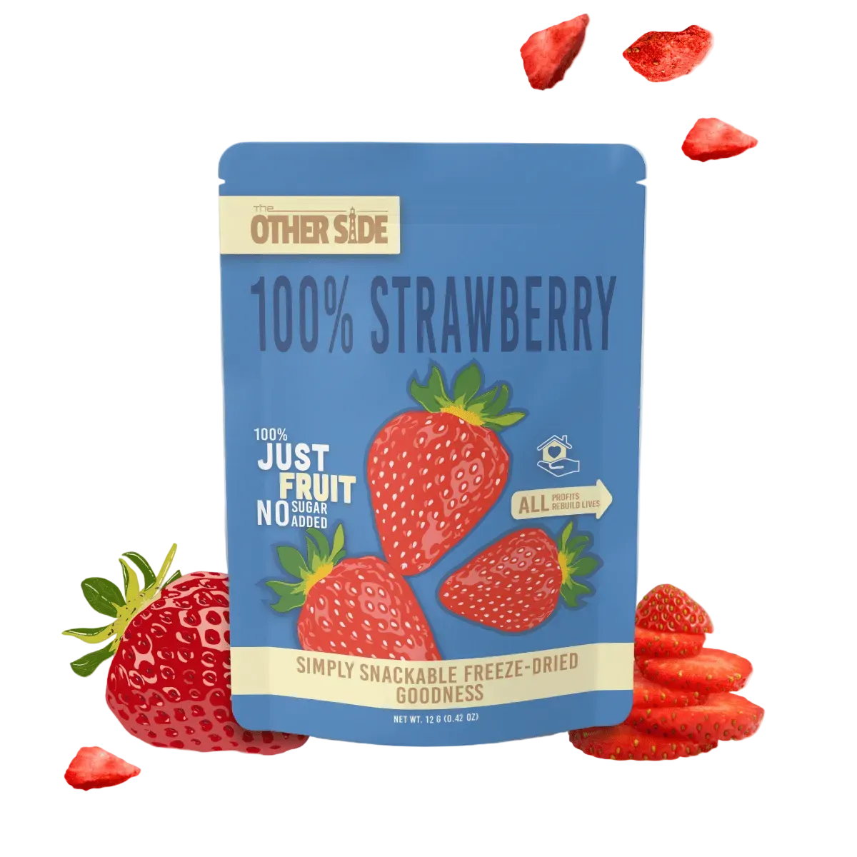 6 Pack: Freeze - Dried Strawberry - Other Side Goodies